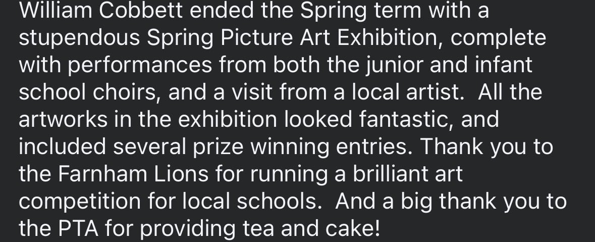 William Cobbett Primary School tweet media