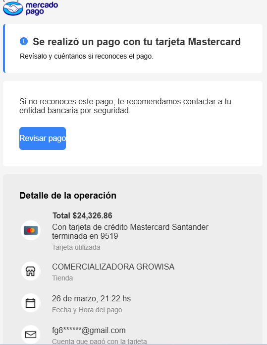 JuanCor26994461's tweet photo. @MercadoPagoMex Ayer hicieron cargo en mi tarjeta, compra que hicieron en ML, el email que aparece por supuesto no es mio, ayer mismo reporte al banco, también en la app de MP no reconocí el cargo, ya reporte a ML para ver si había forma de detener la compra, solo dijeron que estan investigando https://t.co/j6w16chrVG