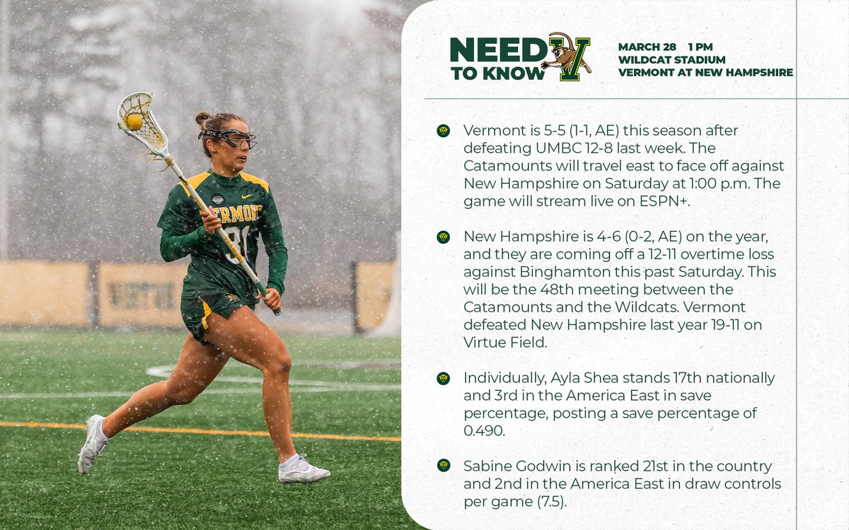 UVM Women's Lacrosse tweet media