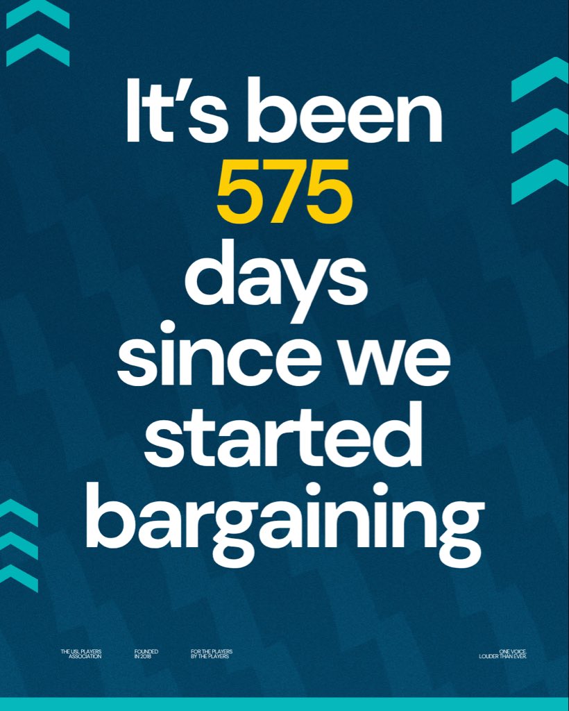 USLPlayers's tweet image. 575 days.

Enough waiting.

It’s time to meet the moment. It’s time to deliver standards worthy of the profession. It’s time to respect the players who make this game possible.

#StandUpForStandards