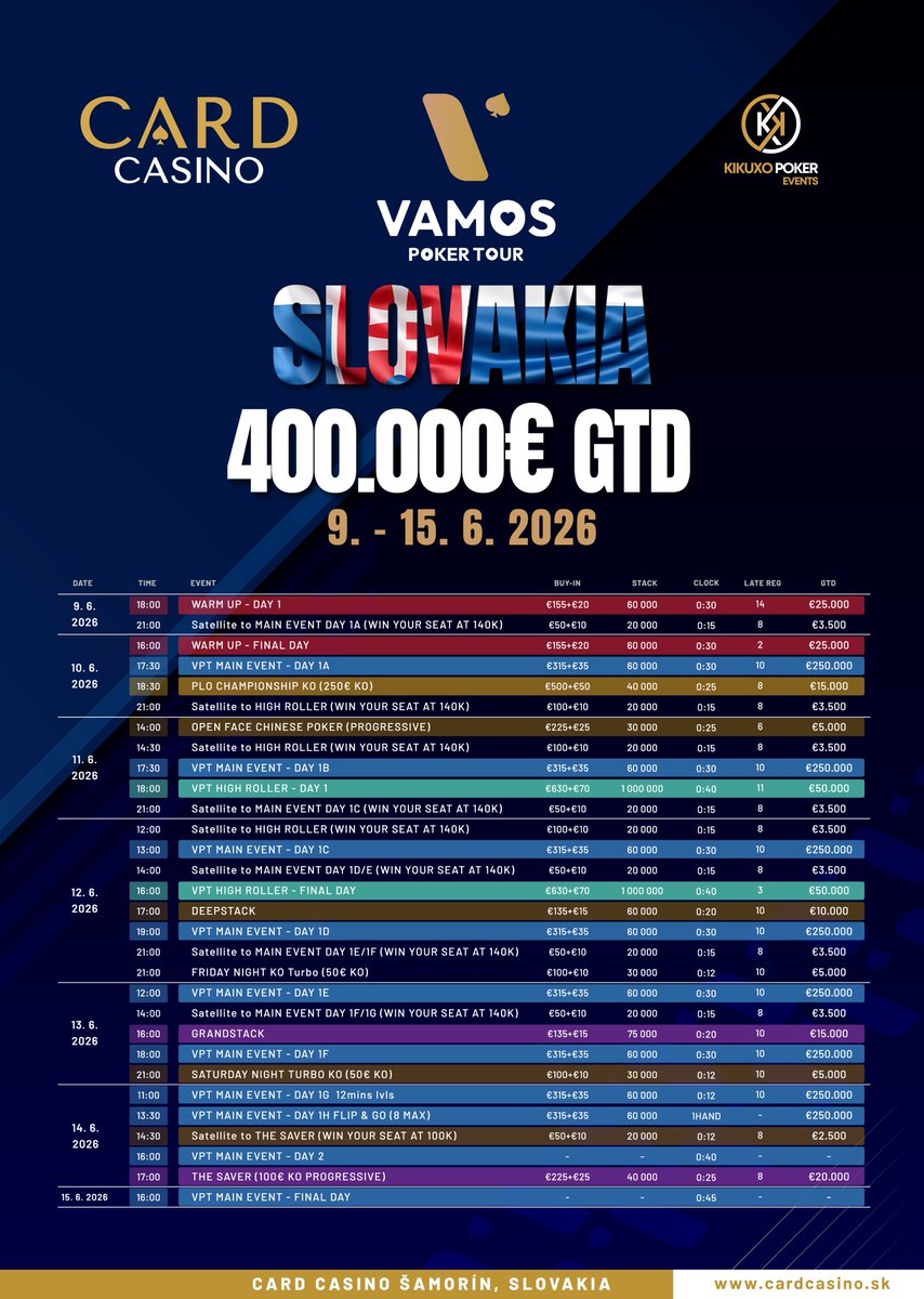 Vamos Poker Tour tweet media