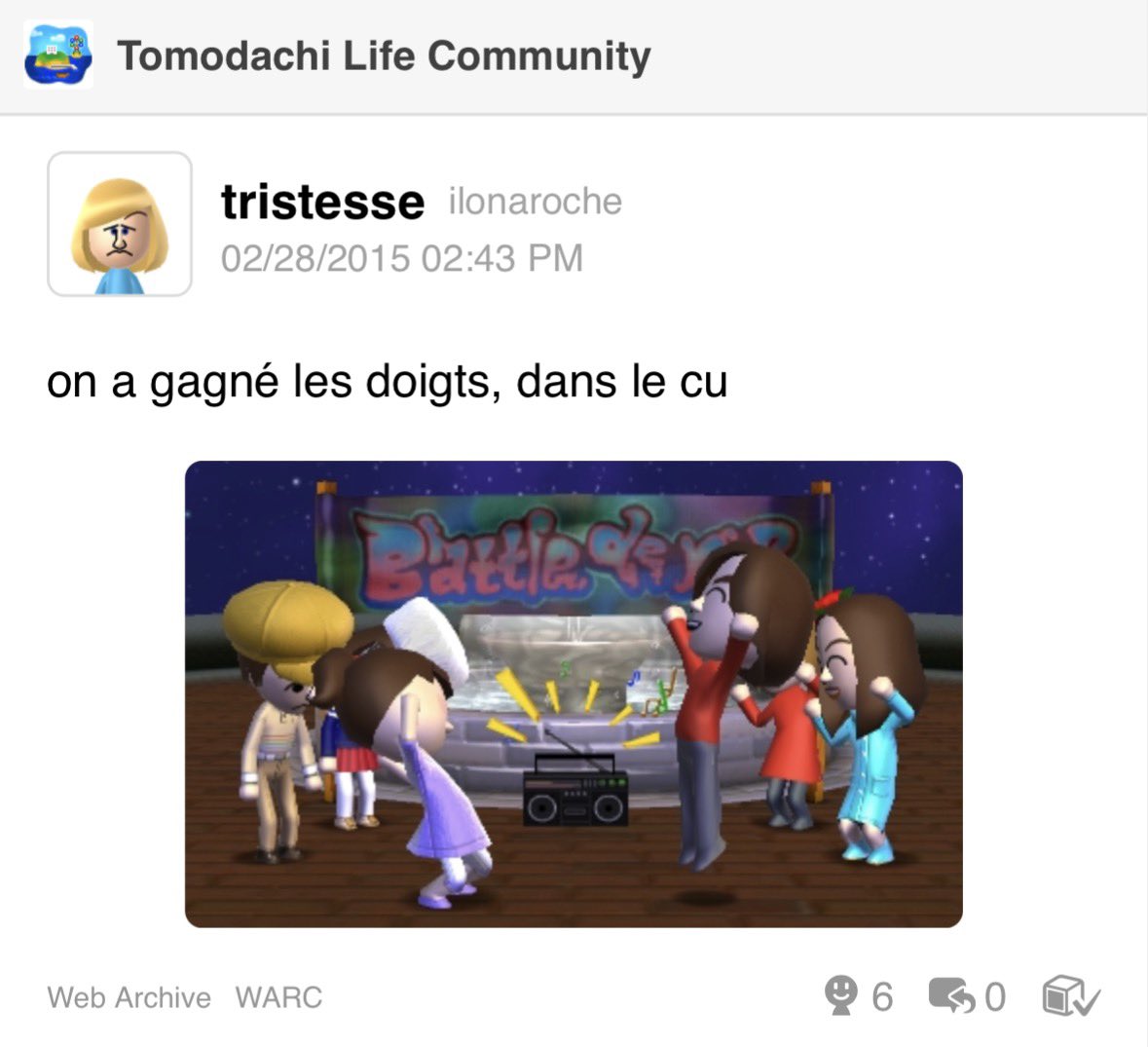 Tréfonds du Miiverse tweet media