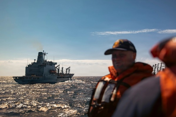 SOTorg's tweet photo. USS WINSTON S. CHURCHILL CONDUCTS A REPLENISHMENT-AT-SEA DURING OPERATION EPIC FURY

U.S. 5TH FLEET AREA OF RESPONSIBILITY, (March 17, 2026): U.S. Central  Command Public Affairs - The Arleigh Burke-class guided-missile  destroyer USS Winston S. Churchill (DDG 81) conducts a  replenishment-at-sea with Henry J. Kaiser class fleet replenishment  oiler USNS Kanawha (T-AO-196). (U.S. Navy photo)
READ MORE:https://t.co/mOgmIDEADj
DONATE: https://t.co/pG2CdS6kxT
#supportourtroops #nonprofit #charity #military #activeduty #soldier #navy #Marines #Army #airforce #spaceforce
