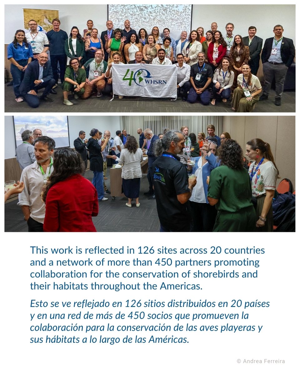 WHSRN's tweet photo. This work is reflected in 126 sites across 20 countries and a network of more than 450 partners

Esto se ve reflejado en 126 sitios distribuidos en 20 países y en una red de más de 450 socios https://t.co/iq1PoiNrvn