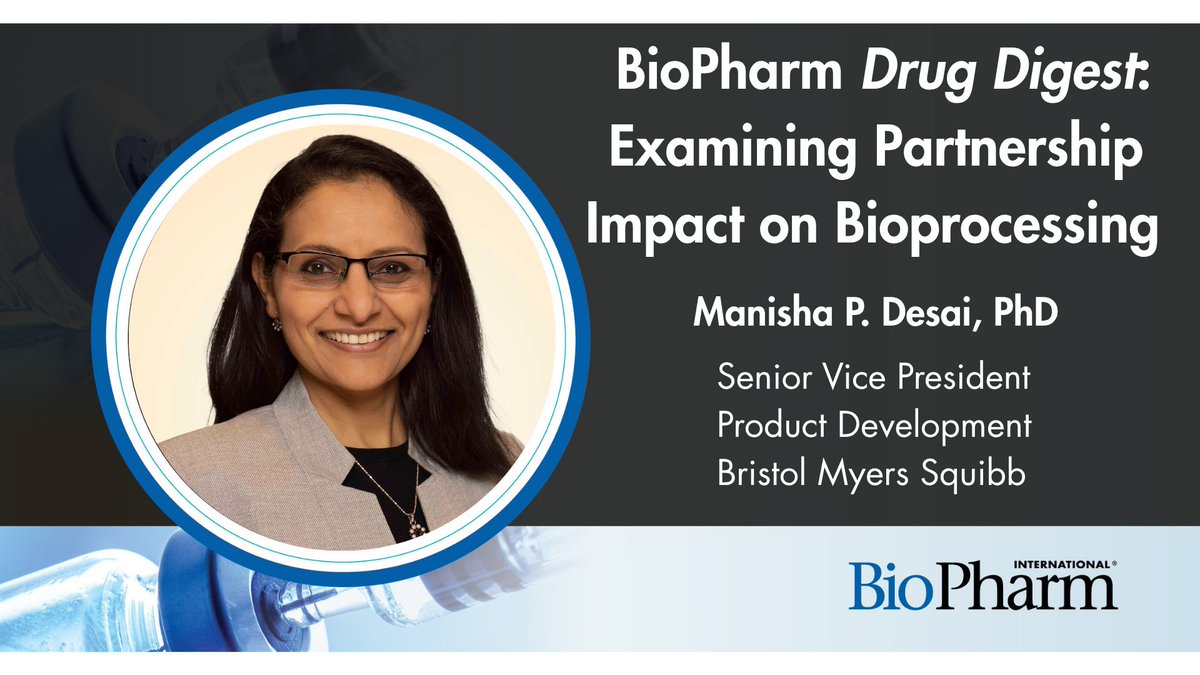 BioPharmIntl's tweet image. Discover how strategic partnerships are transforming bioprocessing and biopharma R&amp;amp;D. Watch Dr. Manisha Desai of @bmsnews in our debut BioPharm Drug Digest episode: hubs.li/Q048FFqv0

#BiopharmaPartnerships #DrugDevelopment #BioPharmDrugDigest