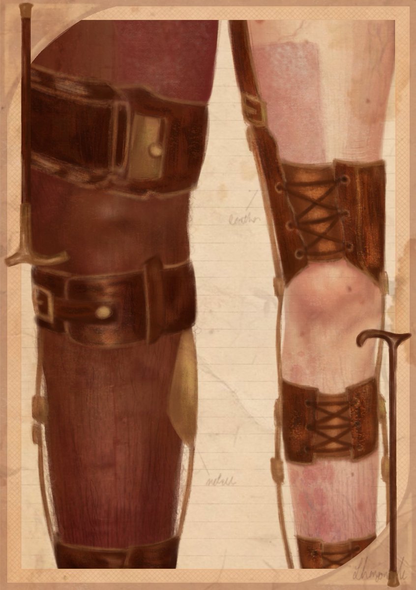 thenforgiveme's tweet photo. historical leg brace study for day six of #jayvikdisabilityweek #jayvik https://t.co/ToxqFPFjsg