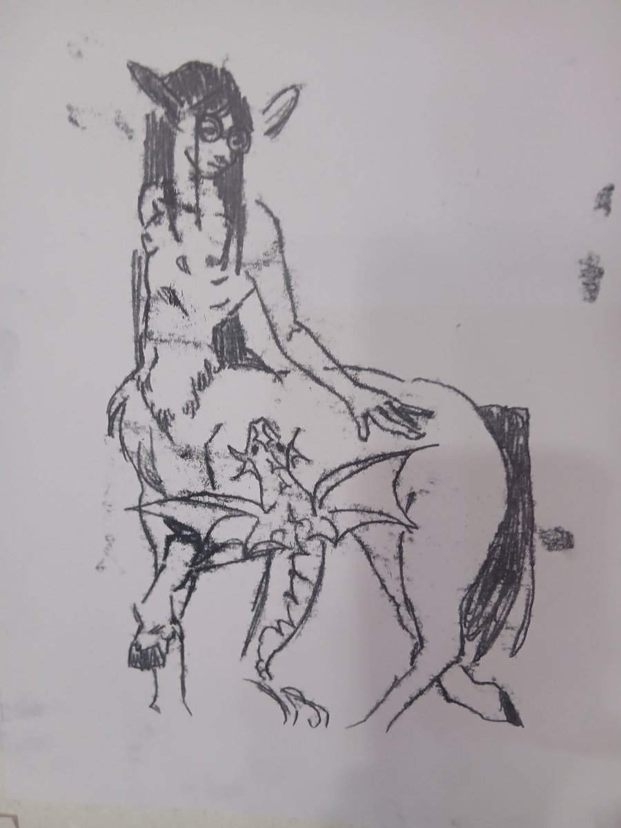 olspirt's tweet photo. In printmaking class, tell me why my first ever print is the cleanest thing ever and everything after it is illegible https://t.co/K7rpCsaBIh