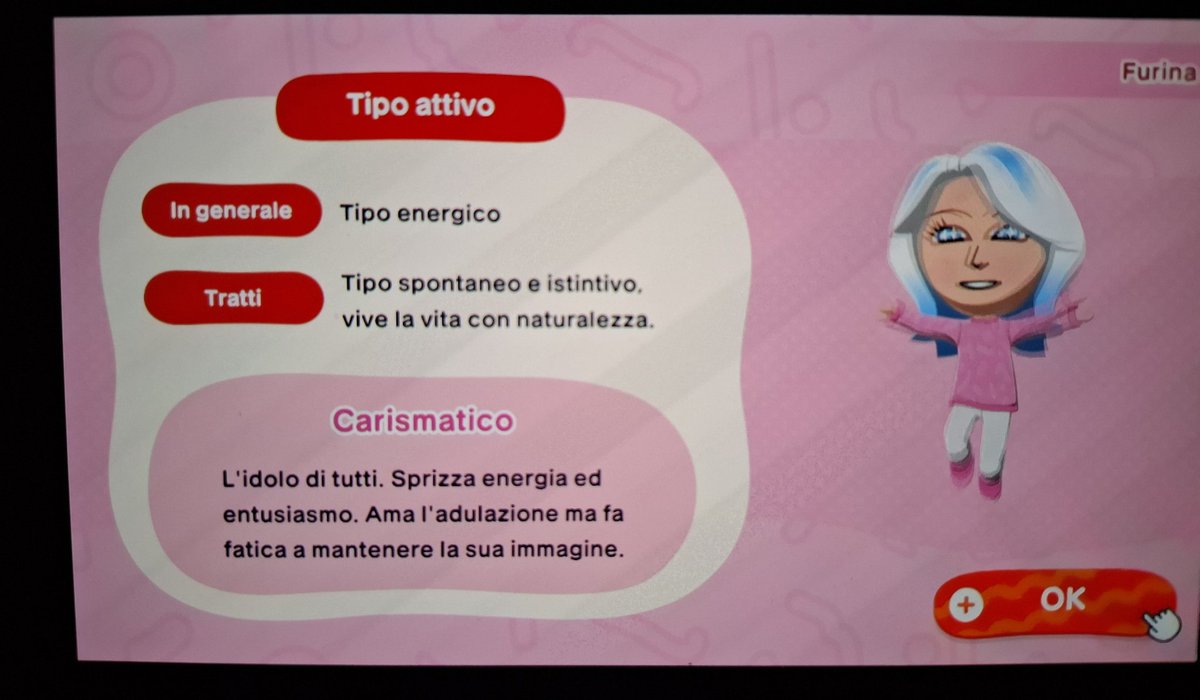Raga ho creato Furina su Tomodachi Life 😭😭 che ridere (non posso spendere 60 euro per sto gioco quanto rosico)