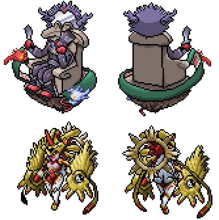 otro_jorch's tweet photo. Enmamon & Amaterasumon
#Enmamon #Amaterasumon #VITALBRACELET #pixelart #DigimonStoryOlymposXII #fanart #デジモン #fangame #Digimon
These two backs sprites have consumed significantly less time in comprison with the front sprites. More yet to come https://t.co/P9fxcYR5nn
