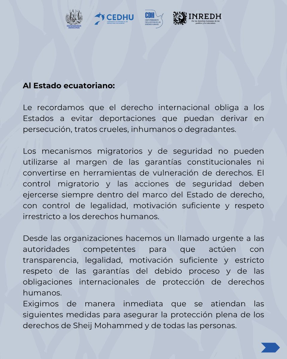 Comisión Ecuménica de Derechos Humanos tweet media