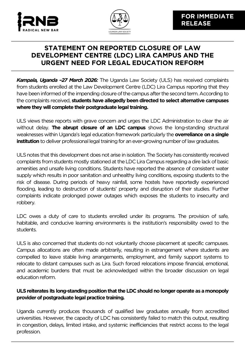 Uganda Law Society tweet media