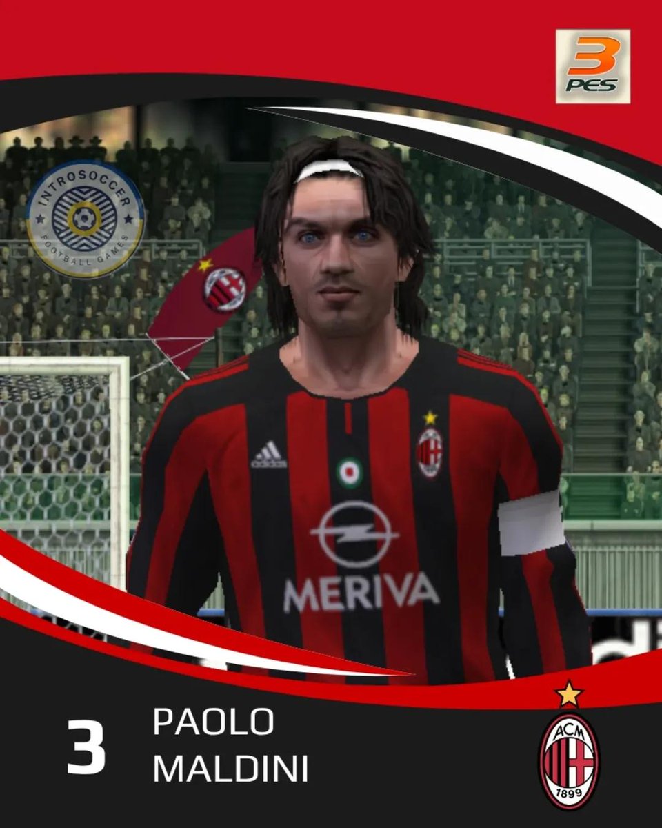 ZeldaMilanista's tweet photo. 🇮🇹 AC Milan in Pro Evolution Soccer 3 🔴⚫
#pes3 #retrokits #football #gaming #konami https://t.co/zc2fG4qhgy