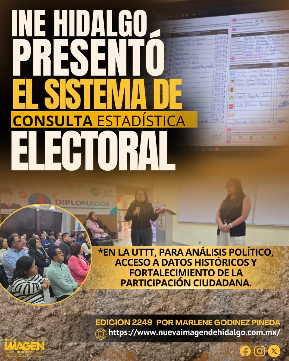 🔴 INE Hidalgo presentó el sistema de consulta estadística electoral

👇👀Dale un vistazo a la nota completa aquí👀👇

nuevaimagendehidalgo.com.mx/ine-hidalgo-pr…