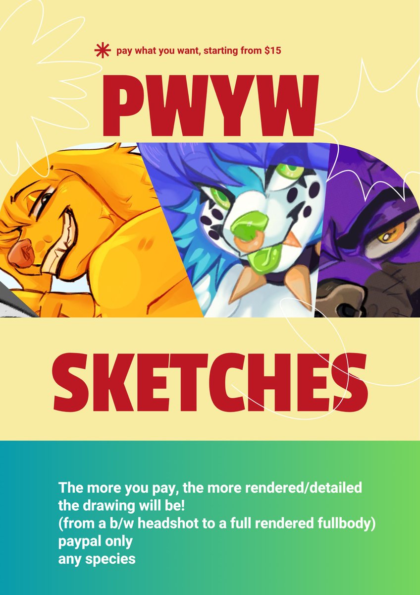 POPRATz's tweet photo. Good evening everyone! I’m making this urgent call because I’ve been having some financial difficulties lately, so I’m offering sketches where you decide the price! https://t.co/uYqMyXd88M