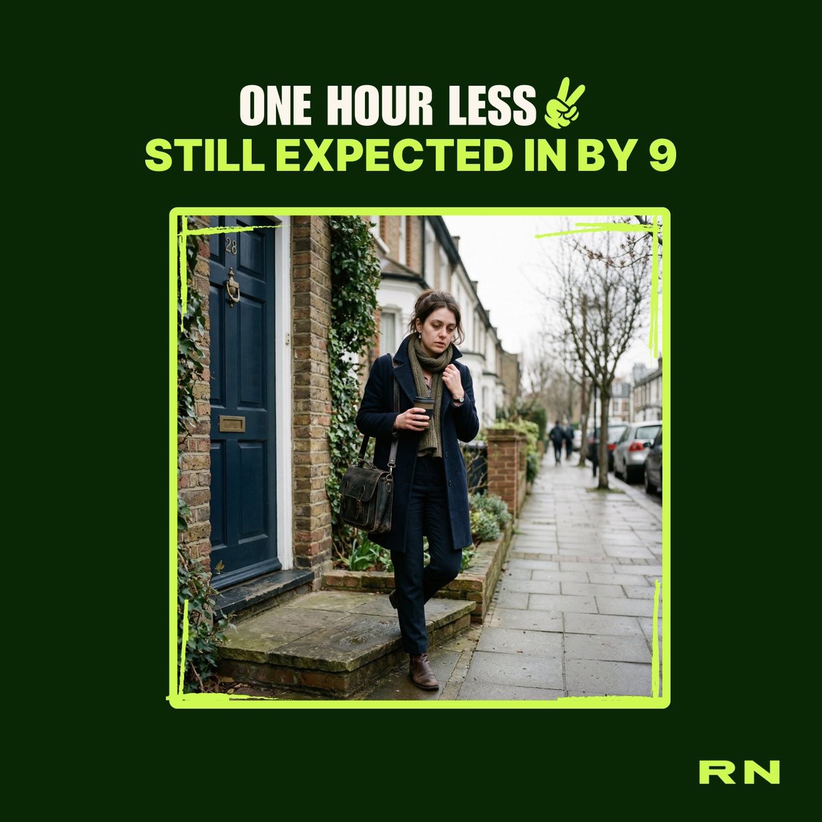ridenear's tweet photo. The clocks go forward this weekend.

So Monday morning will be powered by denial, coffee, and too many alarms.

How many are you setting? ⏰

#SpringForward #CityLife #RideNear #MorningRoutine https://t.co/6CWu6BJ8XR