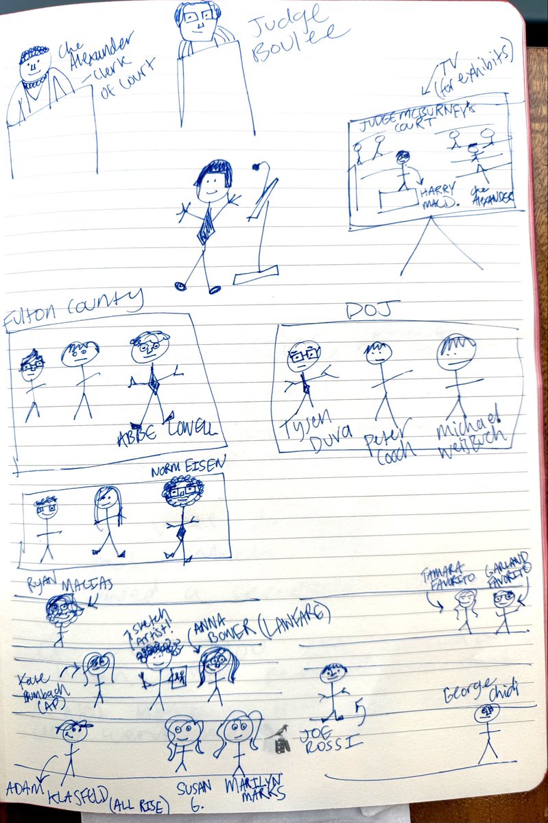 AnnaBower's tweet photo. I’m working on typing up notes from the hearing, but first: please enjoy this highly detailed, totally lifelike rendering of today’s proceedings! https://t.co/ZwZ2UKi66N