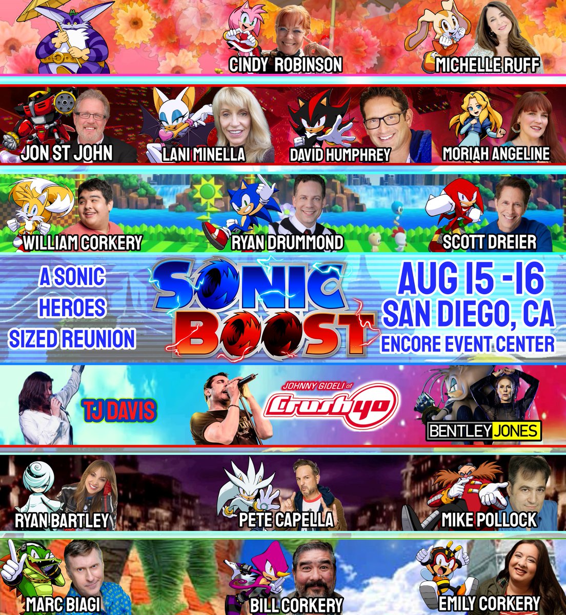 Sonic Boost (August 15-16) San Diego tweet media