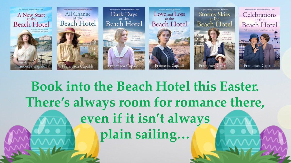 FCapaldiBurgess's tweet image. Take a visit to the #Sussex #seaside and meet the women of the Beach Hotel this #Easter. 
It's #WW1 and the women there have many of their own battles to fight.
Paperback - Ebook - Audio
New Start 99p in Kindle &amp;amp; on Kobo
#SagaSaturday 
#HistoricalRomance #saga #HistoricalFiction