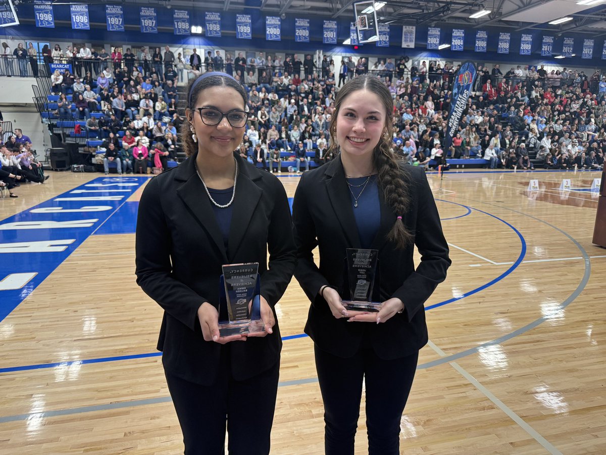 Congrats to two of our Believers &amp; Achievers Award Winners!  

(from left to right)
⭐️Emma Baldeh of Dundy County Stratton
⭐️Josie Ley of Wayne

Nebraska’s future leaders!