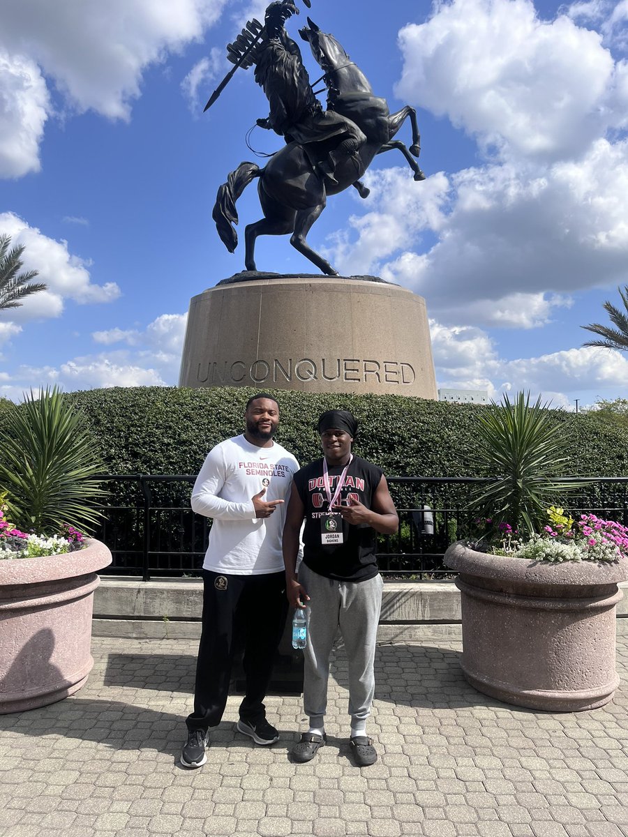 BighemsJor67090's tweet photo. I had a great time visiting FSU!!!! @_DJDaniels @Coach_Norvell @AiKingHall08 https://t.co/0Z3qNCePMV