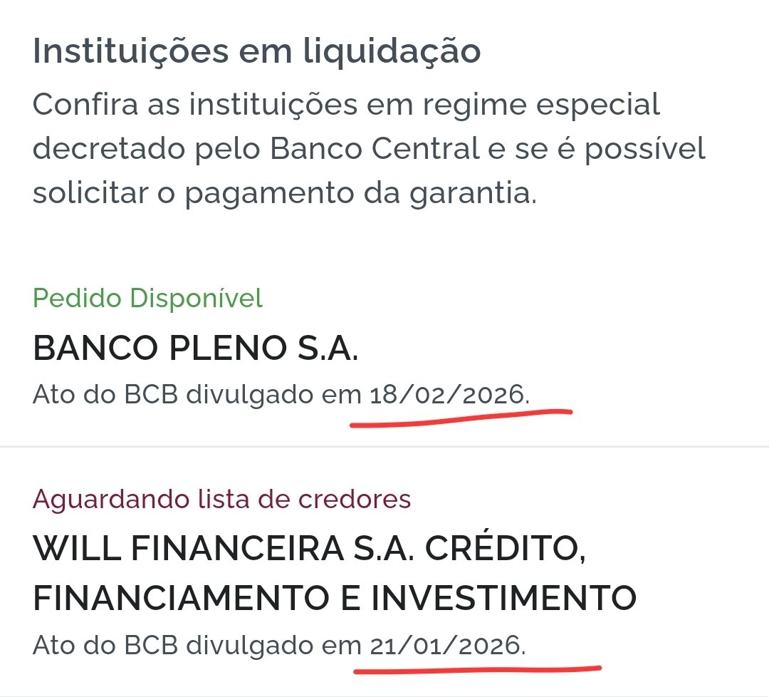 Killduck1's tweet photo. E o will bank hein.. o banco pleno entrou em liquidação praticamente 1 mês depois do will e já tem pedido de ressarcimento disponível e o will bank... https://t.co/x9RomFfaJk