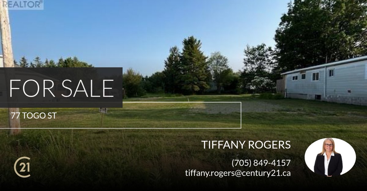 TiffanyRogers6's tweet photo. Need a great building lot in the BLIND RIVER area? If so, check out this listing before it's gone! Give me a call at (705) 849-4157 for more information.

Tiffany Rogers, Broker
Century 21 Choice Realty,... https://t.co/2wXARGEenF https://t.co/SgPQvhMsHu