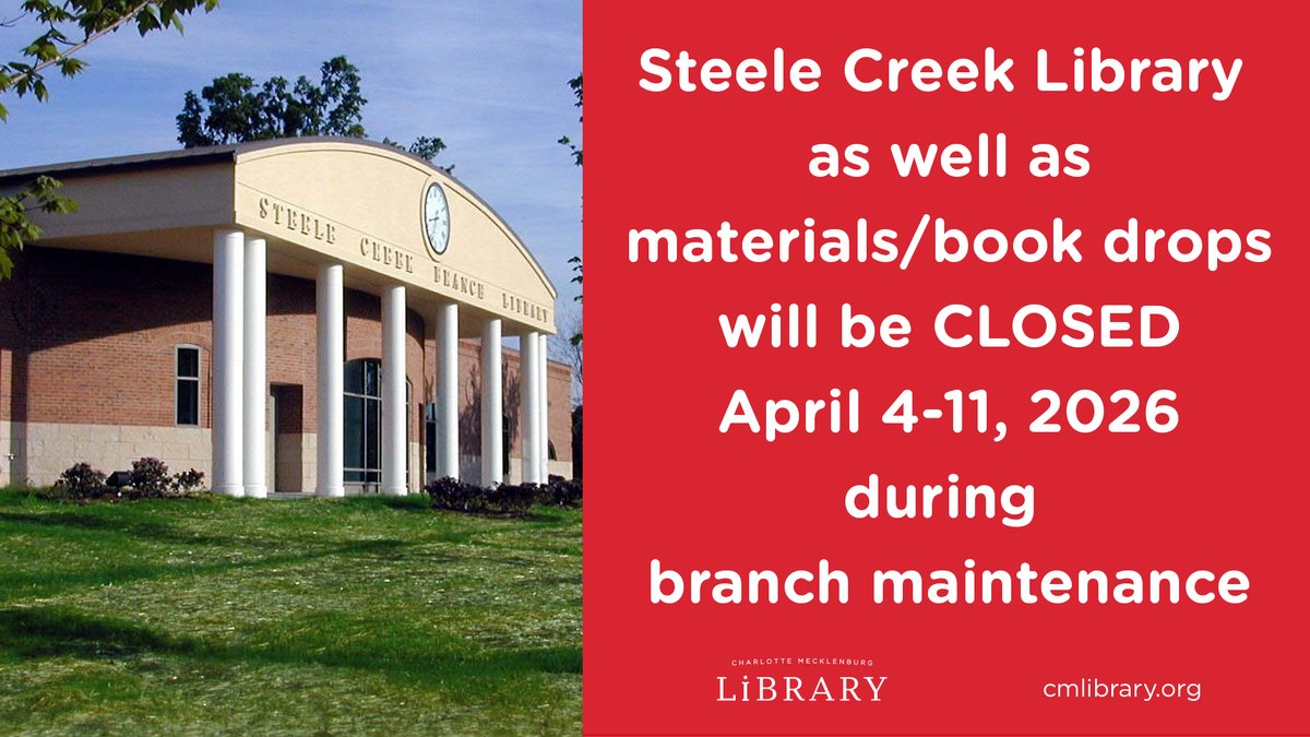 Charlotte Mecklenburg Library tweet media