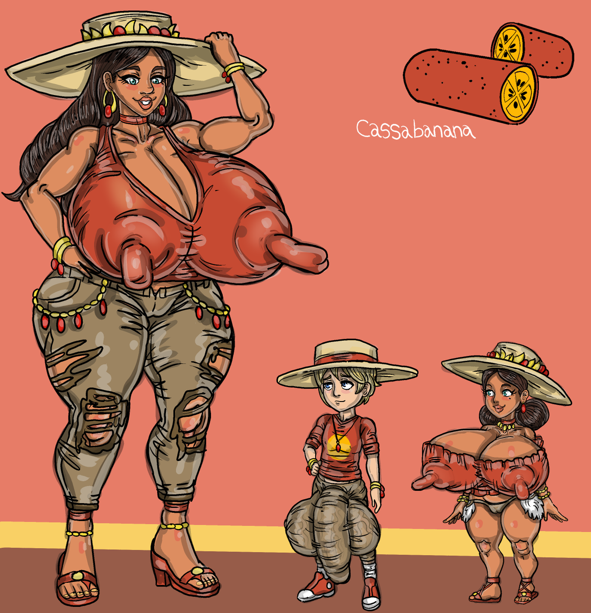 BonBonFireChan's tweet photo. Cassabanana Fruit Family reference https://t.co/B5hdxIGoF4
