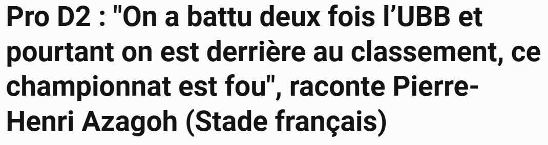 Lagorath's tweet photo. @RugbyramaFR @ArnaudBeurdeley, il n'y a pas comme une petite coquille ? l'@UBBrugby a été reléguée ? #Top14 https://t.co/1KiomDLg3q