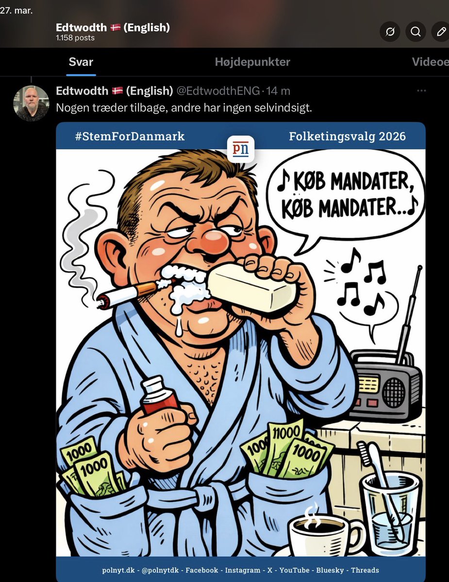 Finne Edtwodth - blogger og debattør tweet media