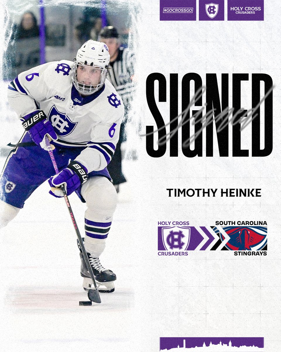 HCrossMHockey's tweet photo. Worcester ➡️ North Charleston

Senior Timothy Heinke has signed with the @SCStingrays!

📰 https://t.co/tNu4FHHwbr

#GoCrossGo https://t.co/WZ3ZJT951M