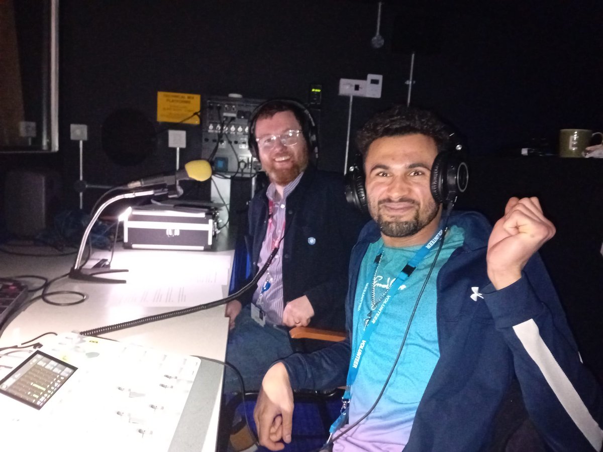 bhbsrequest's tweet photo. We're back with Jon,  Theo &amp; Jim (off camera) bringing you more John Williams Blockbusters live from the Bristol Beacon with the Bournemouth Symphony Orchestra conducted by Pete Harrison... Listen on NHS wi-fi... Find wifilounge on your browser or scan the QR code on our flyer... https://t.co/34UrBWGqsA