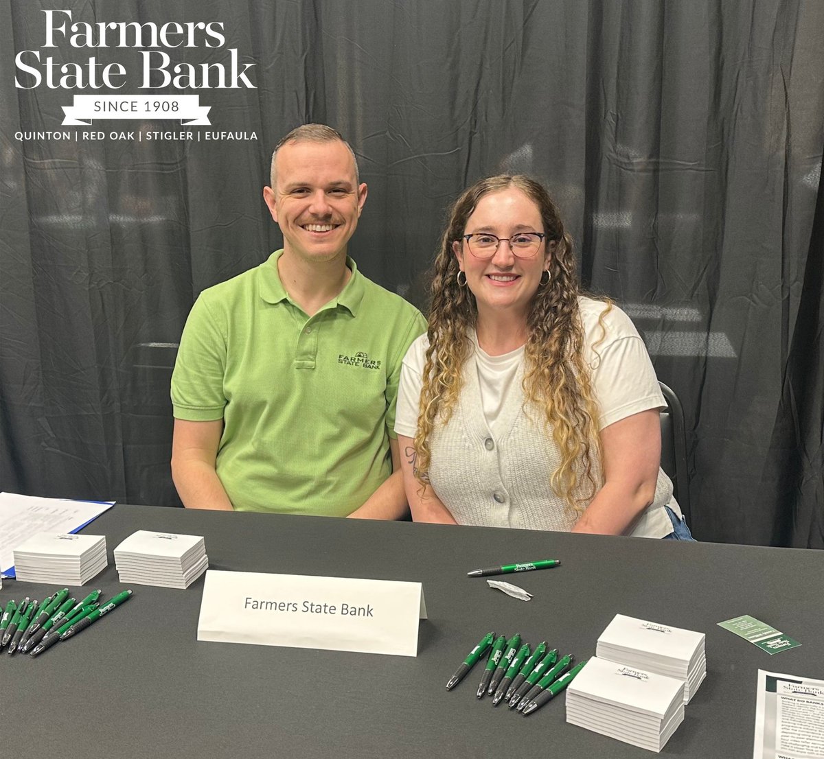 Yesterday, Cass and Aubrey attended the Employment Expo at KTC in Stigler! They enjoyed helping students build their interview skills and sharing tips on financial literacy. FSB is proud to support the growth and success of our local students! 

Member FDIC.