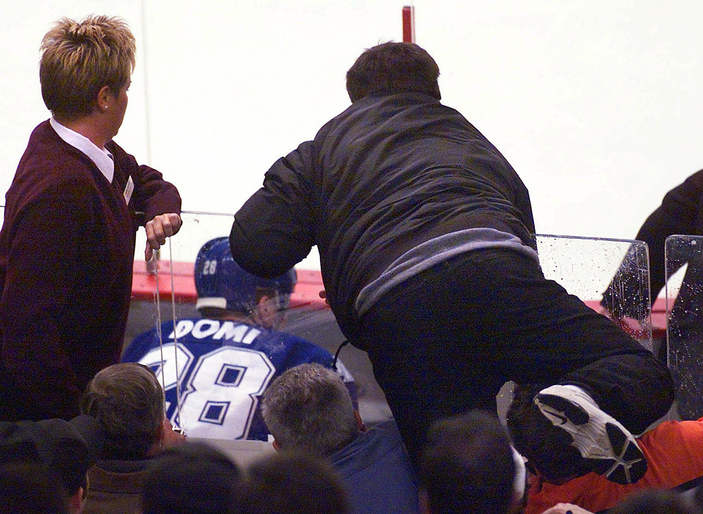 byalexcoffey's tweet photo. Sunday marks the 25th anniversary of Chris Falcone jumping into the penalty box to take on Tie Domi. 

The Havertown native became a local legend.

He has only one regret.

“I wouldn’t have worn a jacket. That’s it.”

(Domi pulled the jacket over his head) https://t.co/dcRegCeTUl https://t.co/WIRZnrf50E