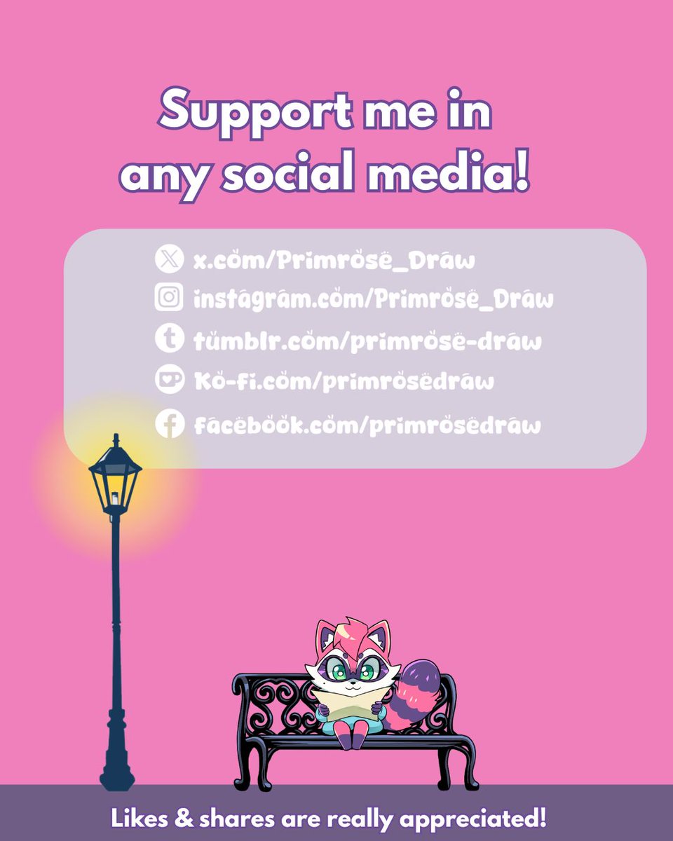 Primrose Draw🦝 Commission Open🍔 tweet media