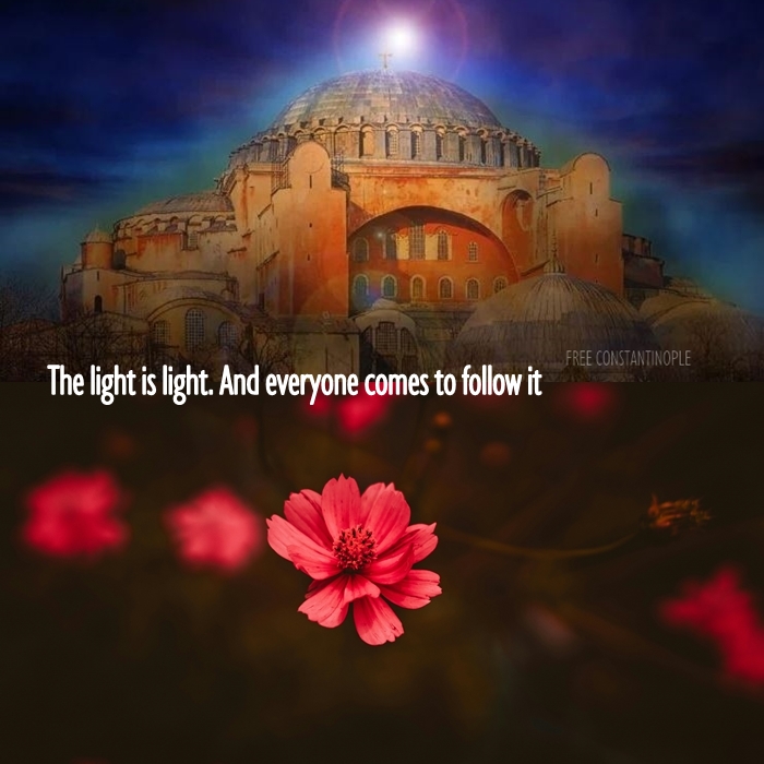 FreeConstan's tweet photo. The Akathist Hymn to the Theotokos today.  Greeks We chant Τη υπερμάχω, referring to the Virgin Mary as the proctetor of Constantinople. We never forget the City. And the next year there! #FreeConstantinople https://t.co/GMkGgfhHbO