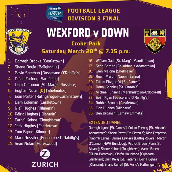 Wexford CBS GAA tweet media