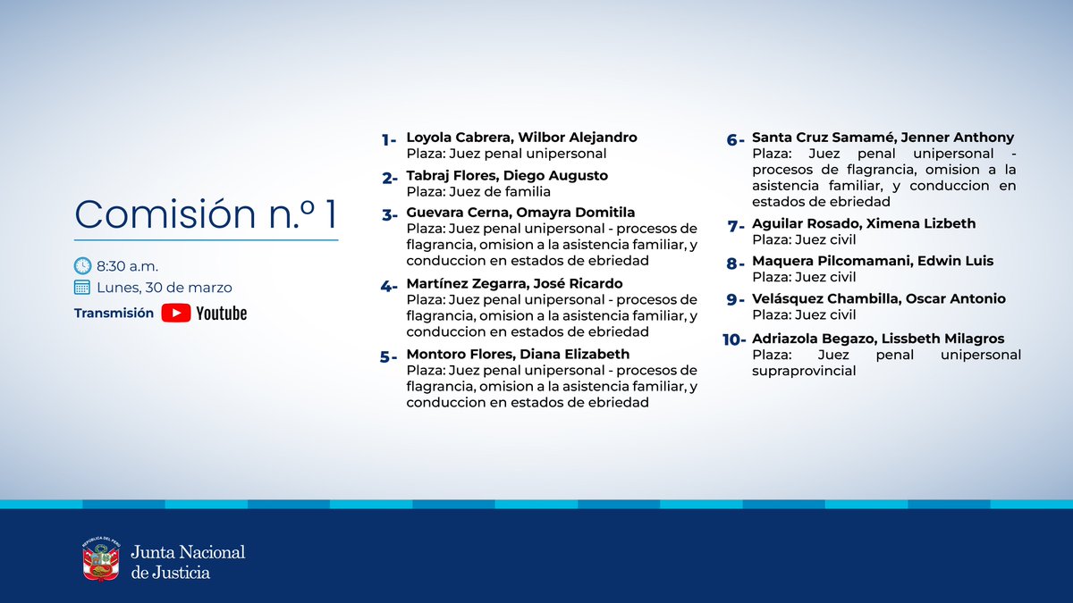 Junta Nacional de Justicia tweet media