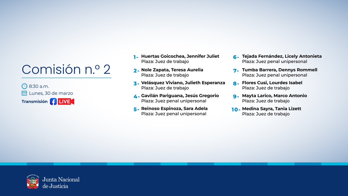 Junta Nacional de Justicia tweet media