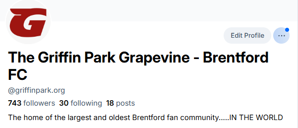 Griffin Park Grapevine (Brentford FC) tweet media