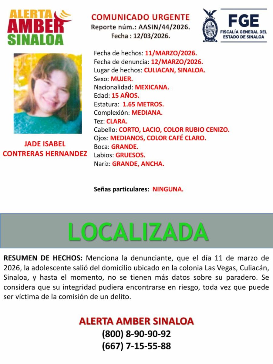 Alerta Amber tweet media