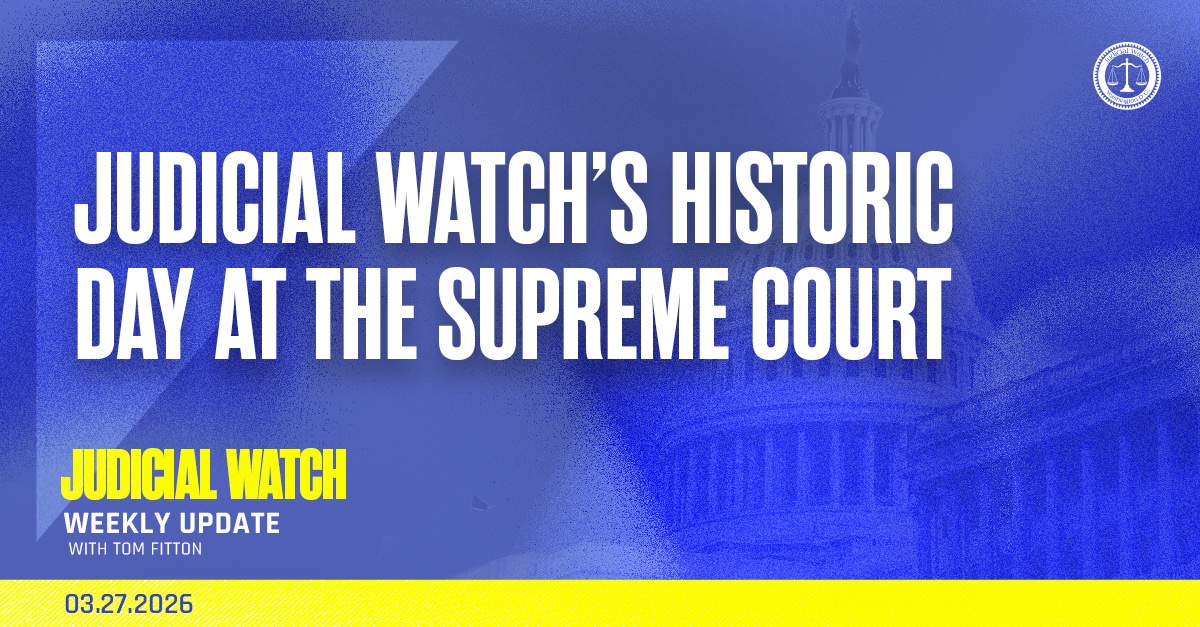Judicial Watch ⚖️ tweet media