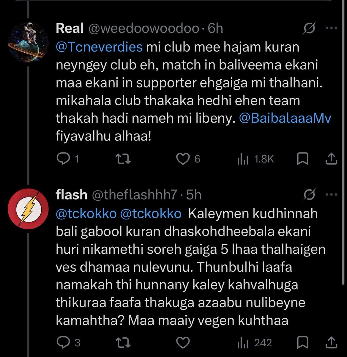 weedoowoodoo's tweet photo. @theflashhh7 @tckokko @PokmanMV rey kokko ey kiyaigen molhu vaahaka dhakkafa mirey ehen ecchekey thikiyani. fithunabe https://t.co/EBqYy9pctI