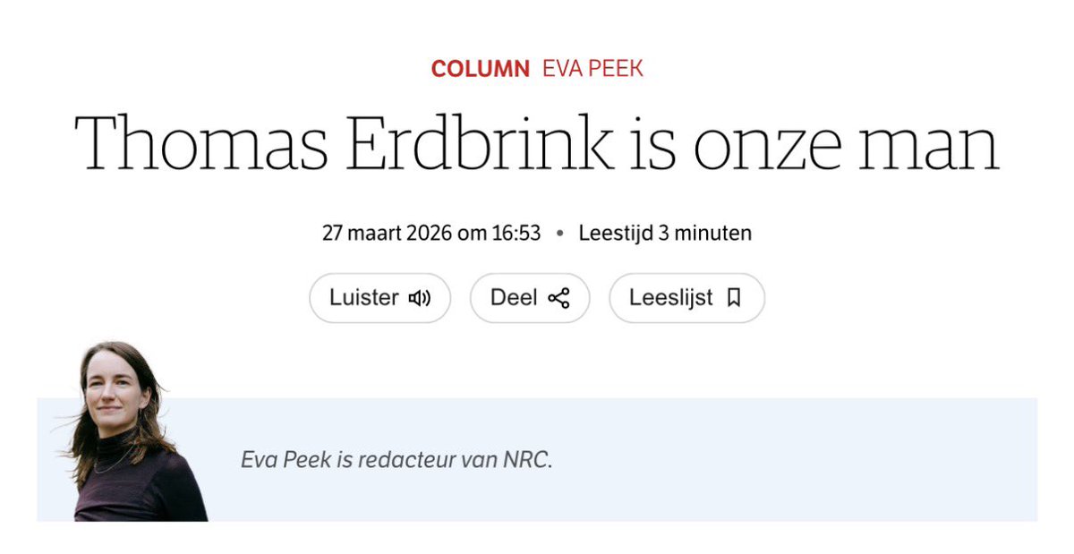“Erdbrink gebruikt zijn reputatie als iemand die écht iets weet over een ander land, om een serie te verkopen over een land waar hij niets van weet, om een politieke boodschap te verkopen die de dictator van dat land ons wil voeren.“
archive.ph/O2A9X

1/2