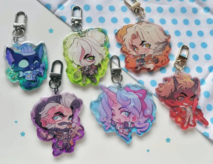 a bunch of new deadlock keychains will be available tomorrow #deadlock #deadlockfanart