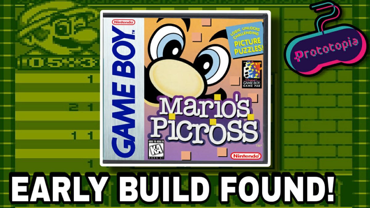 🚨A early build of Mario's Picross has been found