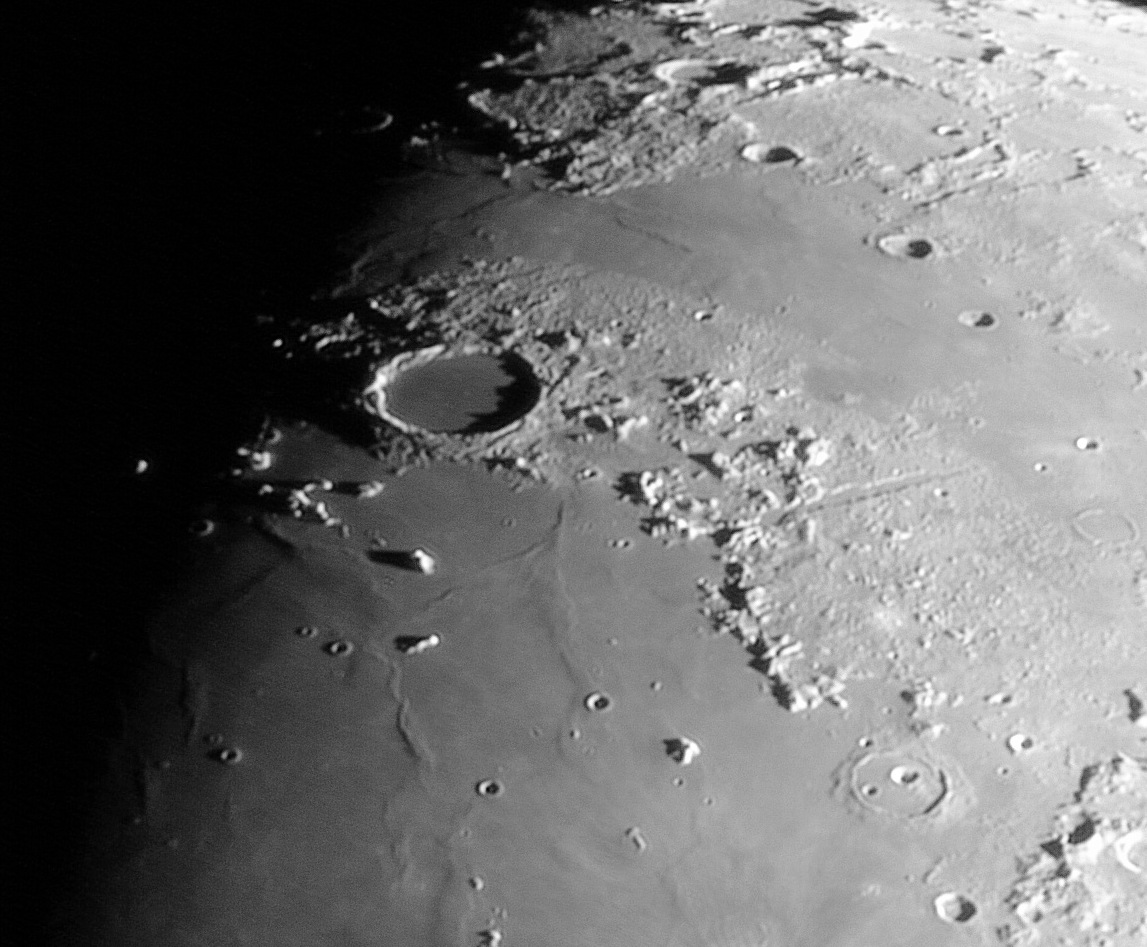 Spicey_Spiney's tweet image. Lunar images I took on 25 Feb '26 when the Moon was 64% #WaxingGibbous. I love this lunar phase because the lighting is great over so many of my favourite regions. #WilliamOptics 70mm #refractor, #ZWO #ASI120MC camera + #Televue #Powermate 5x. #Oxfordshire, UK