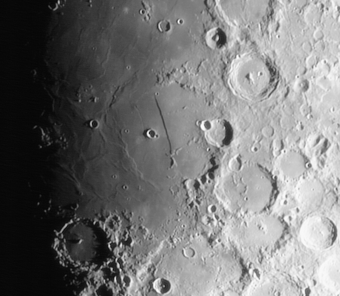 Spicey_Spiney's tweet image. Lunar images I took on 25 Feb '26 when the Moon was 64% #WaxingGibbous. I love this lunar phase because the lighting is great over so many of my favourite regions. #WilliamOptics 70mm #refractor, #ZWO #ASI120MC camera + #Televue #Powermate 5x. #Oxfordshire, UK