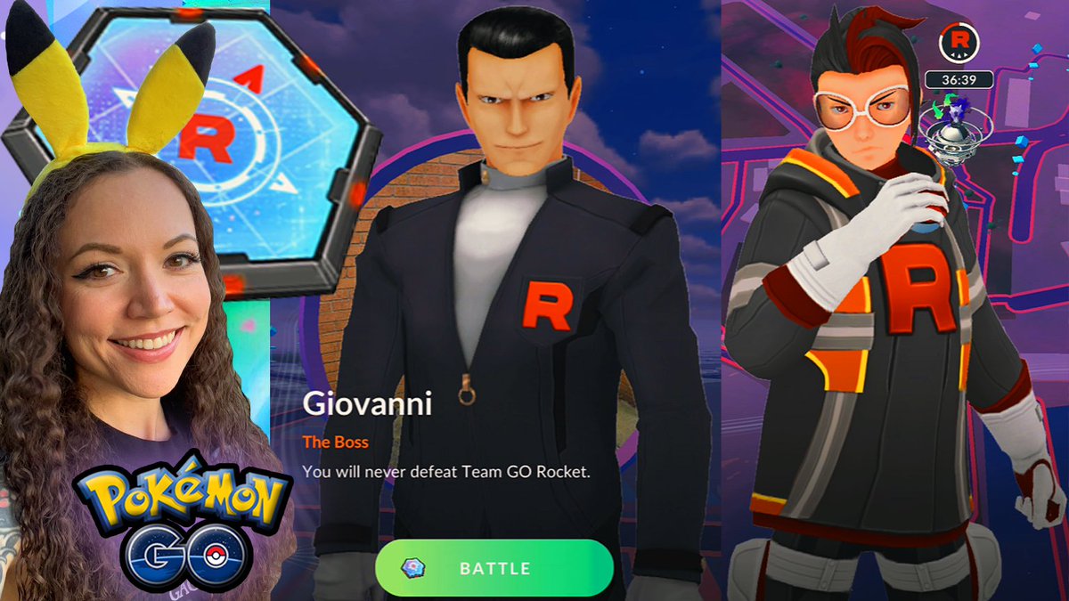 PkmnMasterHolly's tweet image. MYSTERY MISSION GIOVANNI BATTLE IN POKÉMON GO! #pokemongo #teamgorocket
New video: youtu.be/FMA82YQeKEU