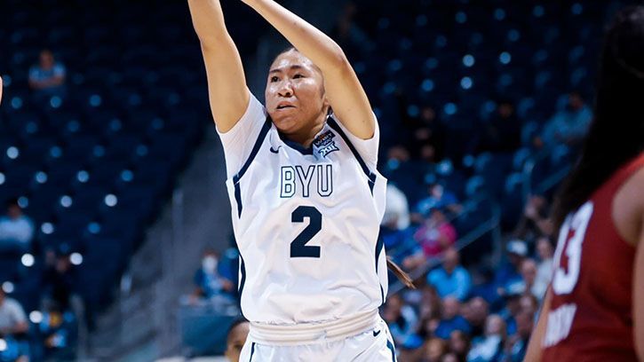 ndnsports's tweet photo. BYU Surges Past Stanford to Punch Ticket to the WBIT Final Four in Wichita Kansas
#NativeAthlete #Navajo #BYU #Benally
Read at: https://t.co/rGGqe1RbuC https://t.co/7IseX9VRro